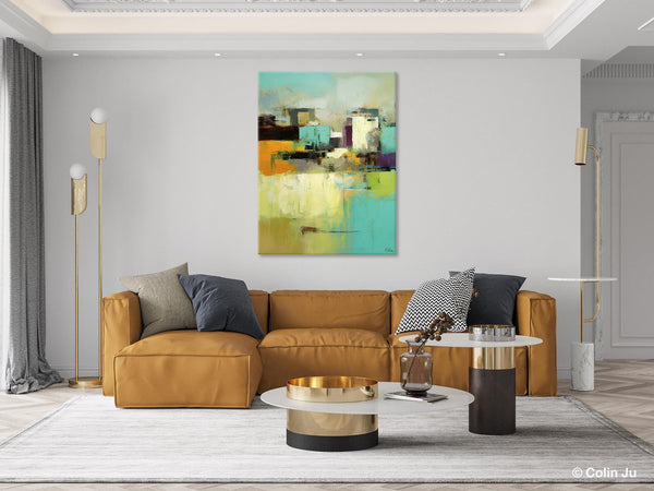 Contemporary Wall Art Paintings, Abstract Wall Paintings, Extra Large Paintings for Dining Room, Hand Painted Canvas Art, Original Artowrk-artworkcanvas