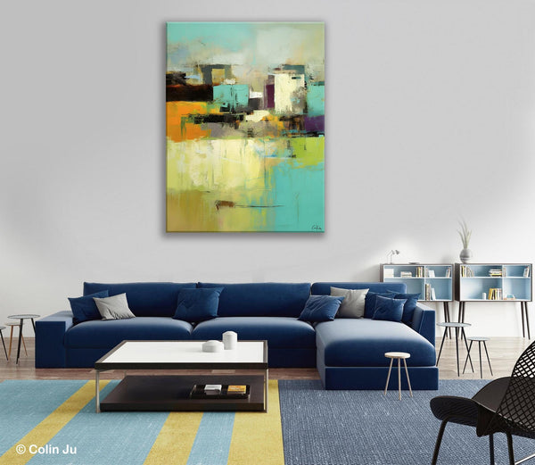 Contemporary Wall Art Paintings, Abstract Wall Paintings, Extra Large Paintings for Dining Room, Hand Painted Canvas Art, Original Artowrk-artworkcanvas