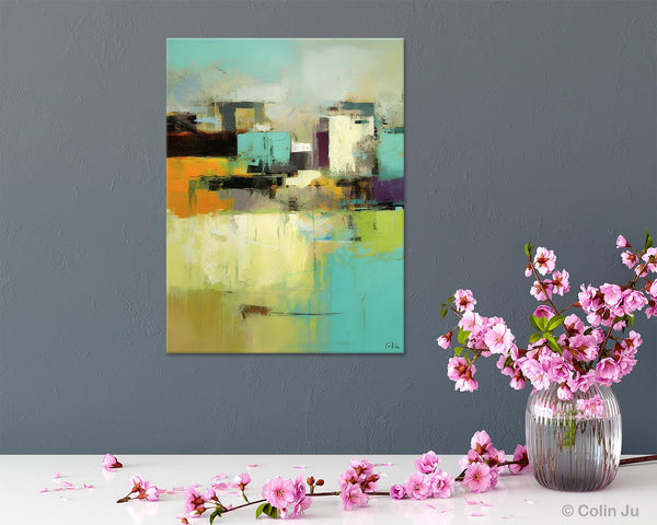Contemporary Wall Art Paintings, Abstract Wall Paintings, Extra Large Paintings for Dining Room, Hand Painted Canvas Art, Original Artowrk-artworkcanvas