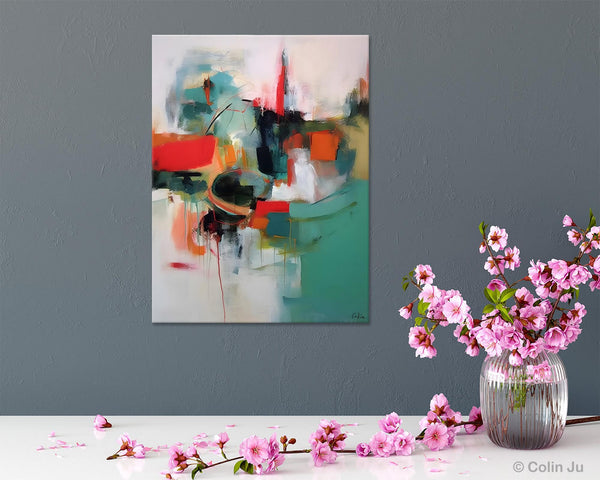 Abstract Wall Paintings, Extra Large Paintings for Dining Room, Hand Painted Canvas Art, Original Artowrk, Contemporary Wall Art Paintings-artworkcanvas