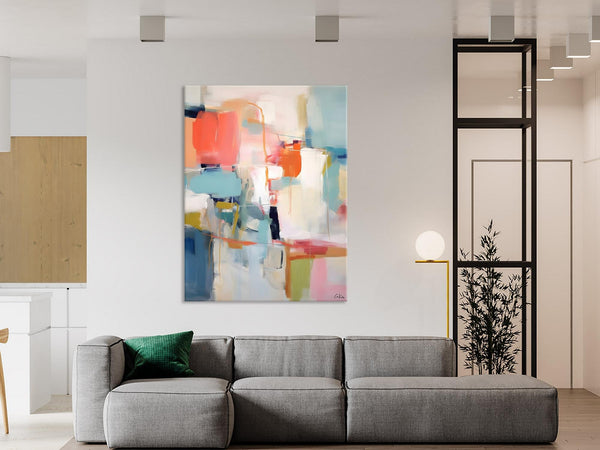 Large Wall Art Painting for Bedroom, Original Canvas Art, Contemporary Acrylic Painting on Canvas, Oversized Modern Abstract Wall Paintings-artworkcanvas