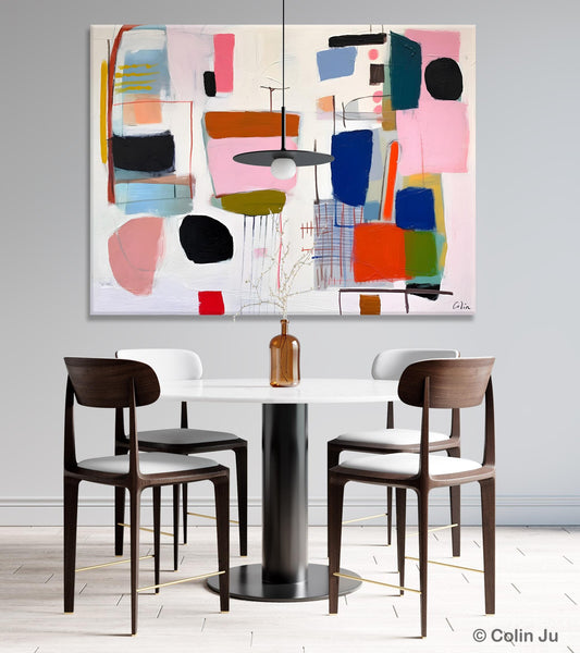 Contemporary Acrylic Painting on Canvas, Original Canvas Art, Large Wall Art Painting for Bedroom, Oversized Modern Abstract Wall Paintings-artworkcanvas