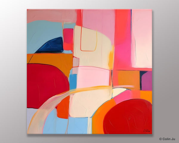 Modern Acrylic Artwork, Simple Canvas Paintings, Large Abstract Painting for Dining Room, Contemporary Canvas Art, Original Modern Wall Art-artworkcanvas
