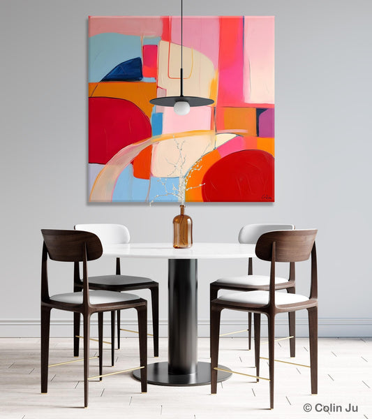 Modern Acrylic Artwork, Simple Canvas Paintings, Large Abstract Painting for Dining Room, Contemporary Canvas Art, Original Modern Wall Art-artworkcanvas