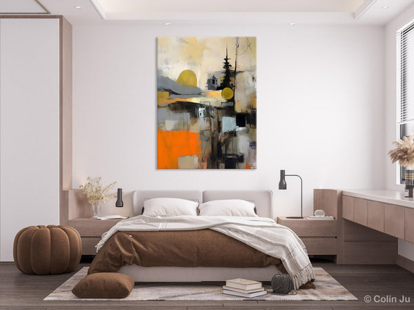 Original Canvas Art, Contemporary Acrylic Painting on Canvas, Large Wall Art Painting for Bedroom, Oversized Modern Abstract Wall Paintings-artworkcanvas