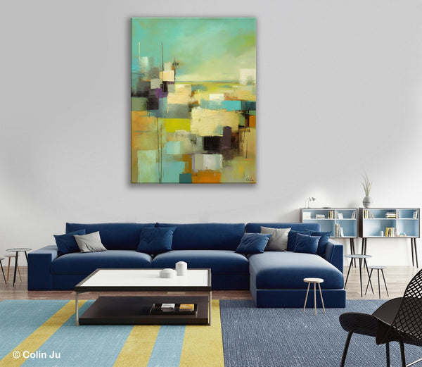 Original Canvas Art, Contemporary Acrylic Painting on Canvas, Large Wall Art Painting for Bedroom, Oversized Modern Abstract Wall Paintings-artworkcanvas