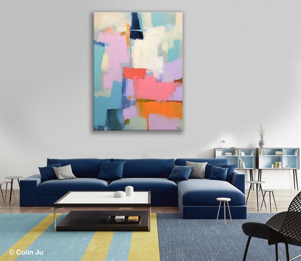 Contemporary Paintings on Canvas, Large Wall Art Painting for Dining Room, Original Abstract Wall Art, Oversized Abstract Wall Art Paintings-artworkcanvas