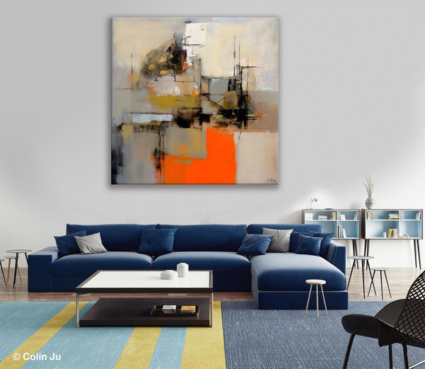 Large Abstract Art for Bedroom, Original Abstract Wall Art, Simple Modern Acrylic Artwork, Modern Canvas Paintings, Contemporary Canvas Art-artworkcanvas