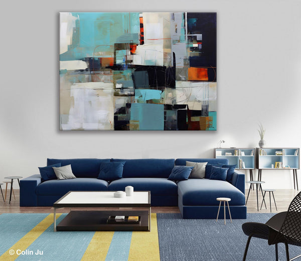 Extra Large Paintings for Dining Room, Abstract Wall Paintings, Hand Painted Canvas Art, Original Artowrk, Contemporary Wall Art Paintings-artworkcanvas