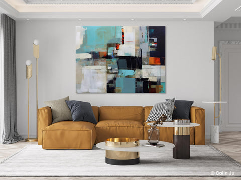 Extra Large Paintings for Dining Room, Abstract Wall Paintings, Hand Painted Canvas Art, Original Artowrk, Contemporary Wall Art Paintings-artworkcanvas