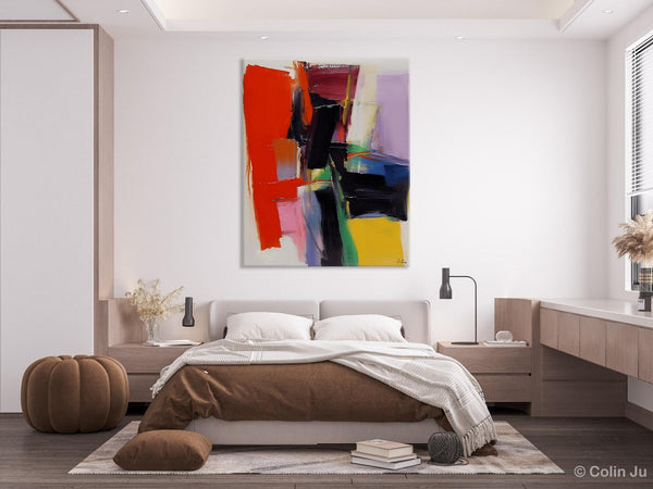Contemporary Acrylic Paintings, Red Abstract Paintings, Modern Wall Art for Living Room, Original Abstract Art, Abstract Painting on Canvas-artworkcanvas