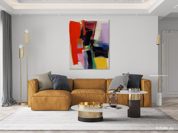 Contemporary Acrylic Paintings, Red Abstract Paintings, Modern Wall Art for Living Room, Original Abstract Art, Abstract Painting on Canvas-artworkcanvas