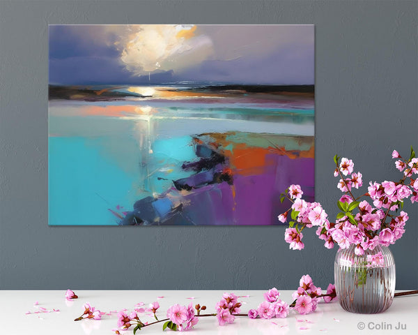 Original Landscape Paintings, Landscape Canvas Paintings for Living Room, Extra Large Modern Wall Art Paintings, Acrylic Painting on Canvas-artworkcanvas