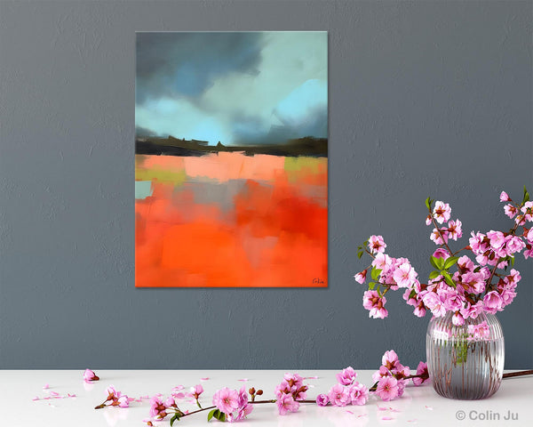 Original Canvas Artwork, Contemporary Acrylic Painting on Canvas, Large Wall Art Painting for Bedroom, Oversized Abstract Wall Art Paintings-artworkcanvas