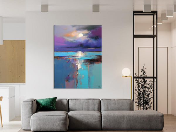 Extra Large Original Art, Landscape Painting on Canvas, Hand Painted Canvas Art, Abstract Landscape Artwork, Contemporary Wall Art Paintings-artworkcanvas