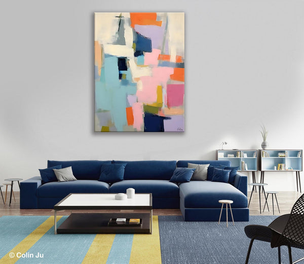 Large Wall Art Painting for Bedroom, Original Canvas Art, Contemporary Acrylic Painting on Canvas, Oversized Modern Abstract Wall Paintings-artworkcanvas