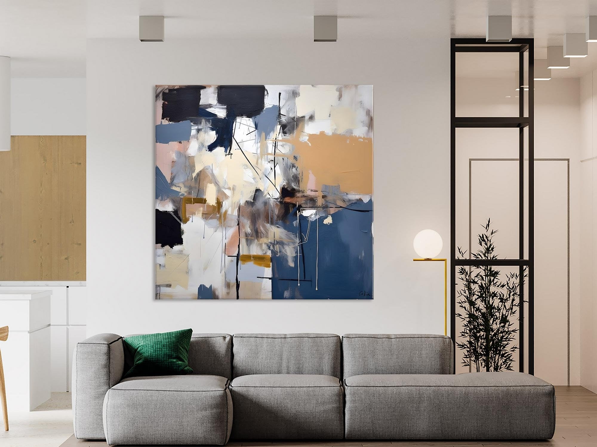 Extra Large Canvas Paintings for Living Room, Original Modern Abstract Artwork, Modern Canvas Art Paintings, Abstract Wall Art for Sale-artworkcanvas