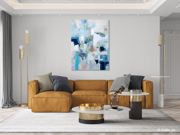 Large Modern Canvas Wall Paintings, Original Abstract Art, Hand Painted Acrylic Painting on Canvas, Large Wall Art Painting for Dining Room-artworkcanvas