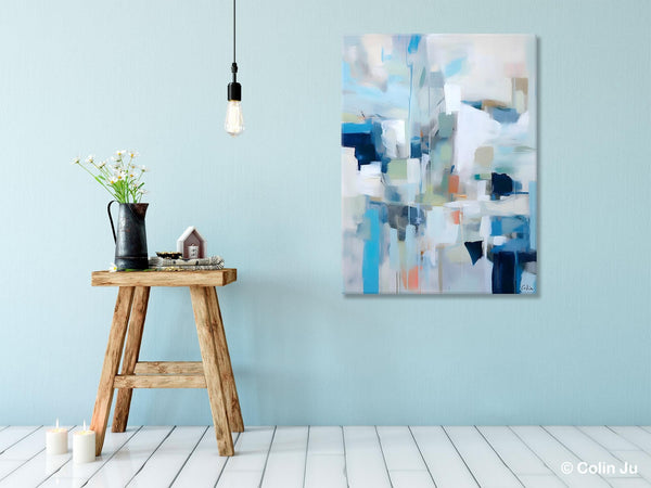Large Modern Canvas Wall Paintings, Original Abstract Art, Hand Painted Acrylic Painting on Canvas, Large Wall Art Painting for Dining Room-artworkcanvas