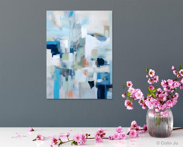Large Modern Canvas Wall Paintings, Original Abstract Art, Hand Painted Acrylic Painting on Canvas, Large Wall Art Painting for Dining Room-artworkcanvas
