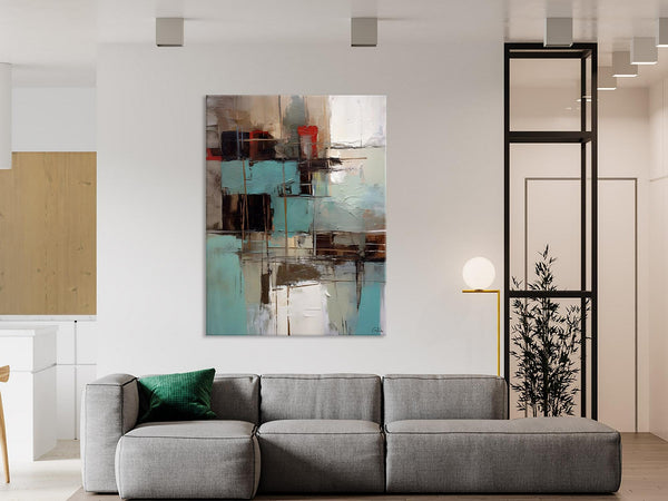 Original Canvas Art, Contemporary Acrylic Painting on Canvas, Large Wall Art Painting for Bedroom, Oversized Modern Abstract Wall Paintings-artworkcanvas