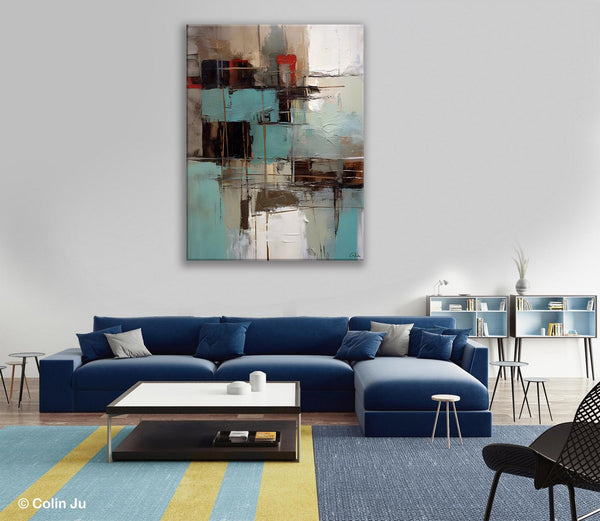 Original Canvas Art, Contemporary Acrylic Painting on Canvas, Large Wall Art Painting for Bedroom, Oversized Modern Abstract Wall Paintings-artworkcanvas