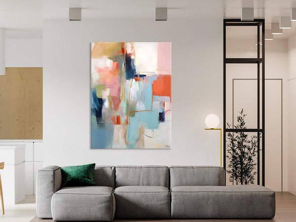 Large Wall Art Painting for Bedroom, Oversized Abstract Wall Art Paintings, Original Modern Artwork, Contemporary Acrylic Painting on Canvas-artworkcanvas