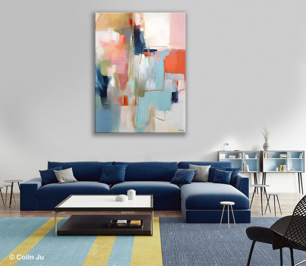 Large Wall Art Painting for Bedroom, Oversized Abstract Wall Art Paintings, Original Modern Artwork, Contemporary Acrylic Painting on Canvas-artworkcanvas