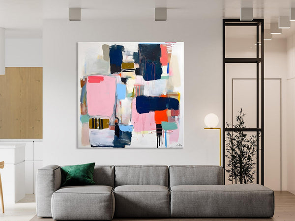 Modern Original Abstract Wall Art, Contemporary Canvas Art, Canvas Paintings, Large Abstract Art for Bedroom, Simple Modern Acrylic Artwork-artworkcanvas