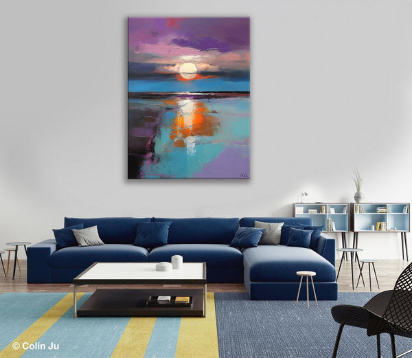 Original Landscape Painting on Canvas, Hand Painted Canvas Art, Abstract Landscape Artwork, Contemporary Wall Art Paintings, Huge Canvas Art-artworkcanvas