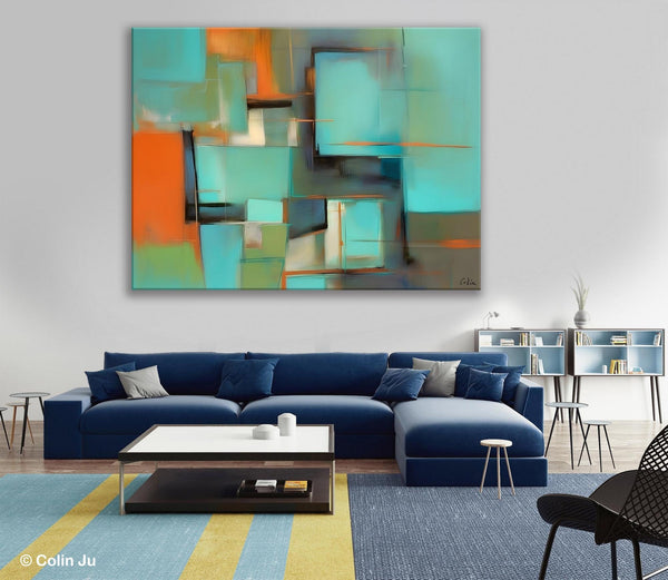 Large Canvas Art Painting for Bedroom, Huge Modern Abstract Paintings, Hand Painted Original Canvas Wall Art, Contemporary Acrylic Paintings-artworkcanvas