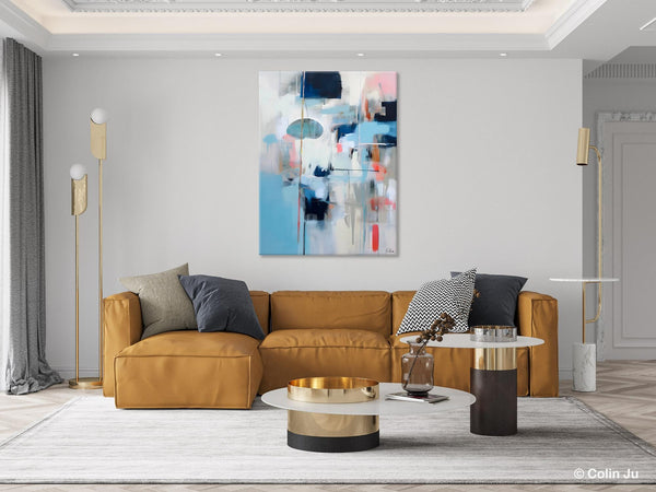 Large Wall Paintings for Bedroom, Contemporary Abstract Paintings on Canvas, Oversized Abstract Wall Art Paintings, Original Abstract Art-artworkcanvas
