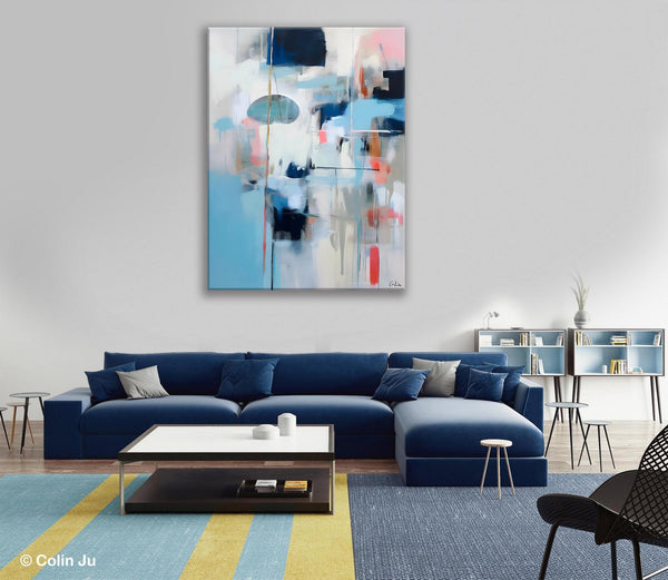 Large Wall Paintings for Bedroom, Contemporary Abstract Paintings on Canvas, Oversized Abstract Wall Art Paintings, Original Abstract Art-artworkcanvas