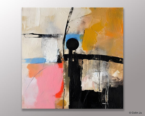 Extra Large Abstract Paintings for Bedroom, Original Modern Acrylic Wall Art, Modern Canvas Art Paintings, Abstract Wall Art for Dining Room-artworkcanvas