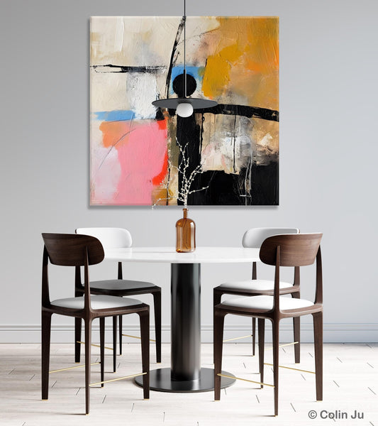 Extra Large Abstract Paintings for Bedroom, Original Modern Acrylic Wall Art, Modern Canvas Art Paintings, Abstract Wall Art for Dining Room-artworkcanvas