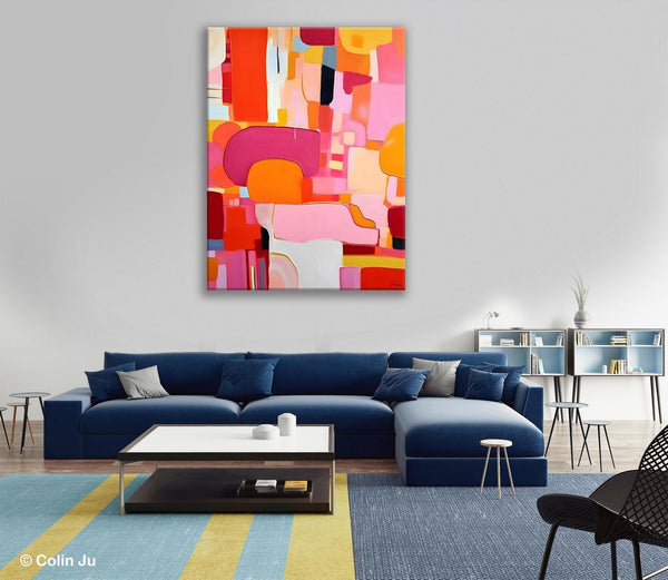 Large Modern Canvas Artwork, Original Wall Art Paintings, Large Paintings for Bedroom, Hand Painted Canvas Art, Acrylic Painting on Canvas-artworkcanvas
