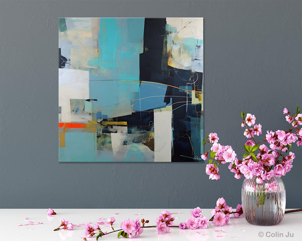 Original Abstract Wall Art, Contemporary Canvas Art, Simple Canvas Paintings, Large Abstract Art for Bedroom, Modern Acrylic Art for Sale-artworkcanvas