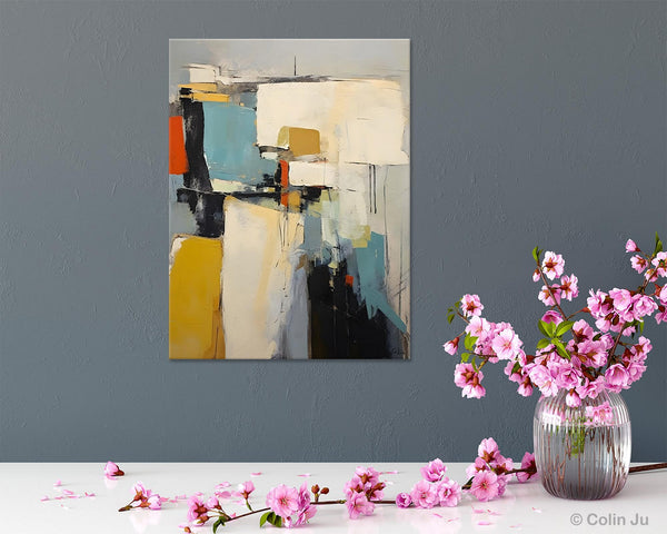 Large Modern Canvas Paintings, Heavy Texture Paintings, Large Original Wall Art Painting for Bedroom, Acrylic Paintings on Canvas-artworkcanvas