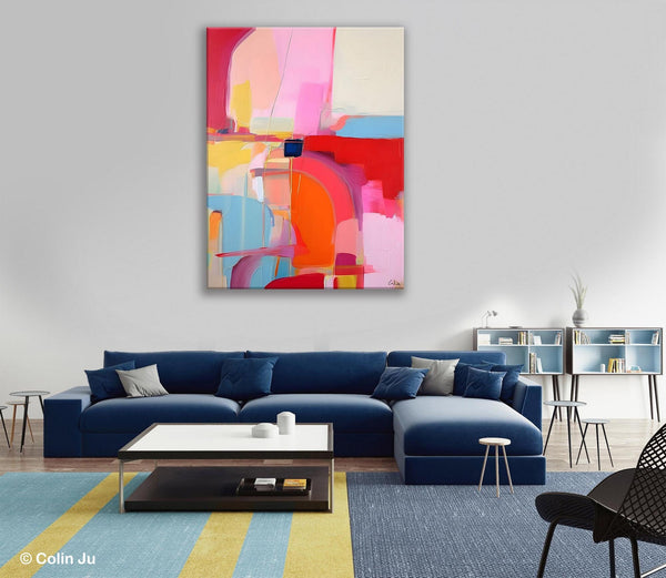 Contemporary Abstract Paintings on Canvas, Oversized Abstract Wall Art Paintings, Large Wall Paintings for Bedroom, Original Abstract Art-artworkcanvas