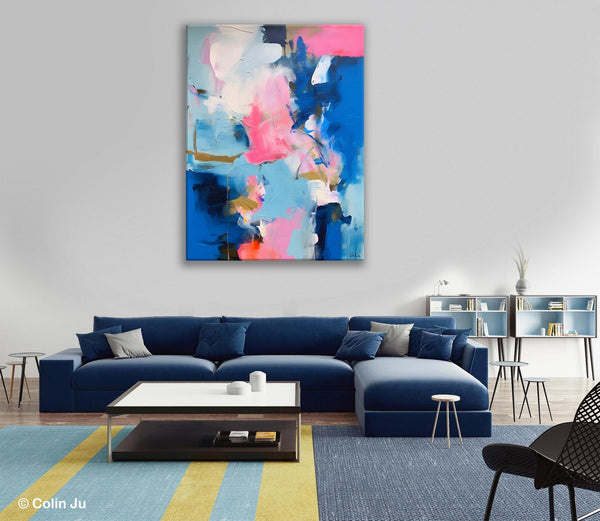 Large Abstract Painting for Bedroom, Oversized Canvas Wall Art Paintings, Original Modern Artwork, Contemporary Acrylic Painting on Canvas-artworkcanvas