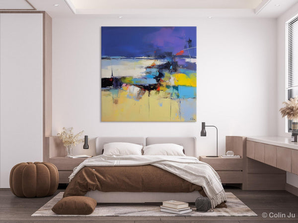 Original Modern Abstract Artwork, Geometric Modern Canvas Art, Extra Large Canvas Paintings for Living Room, Abstract Wall Art for Sale-artworkcanvas