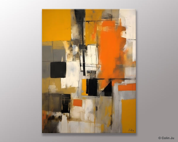 Oversized Abstract Art Paintings, Original Canvas Artwork, Large Wall Art Painting for Dining Room, Contemporary Acrylic Painting on Canvas-artworkcanvas