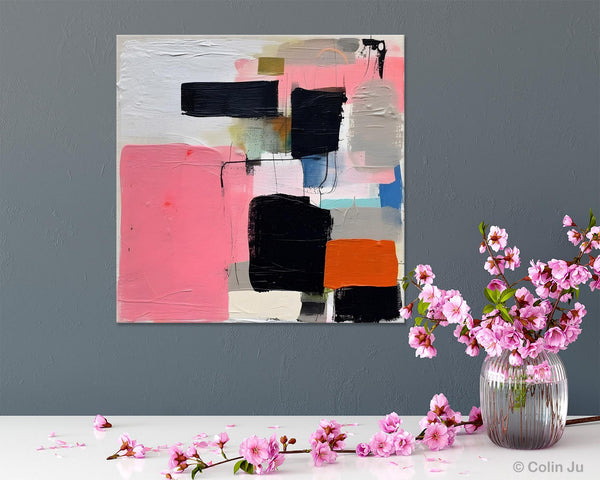 Modern Original Abstract Art, Large Wall Art for Bedroom, Geometric Modern Acrylic Art, Canvas Paintings for Sale, Contemporary Canvas Art-artworkcanvas