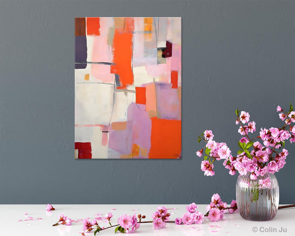 Large Modern Canvas Art for Dining Room, Simple Abstract Art, Large Original Wall Art Painting for Bedroom, Acrylic Paintings on Canvas-artworkcanvas