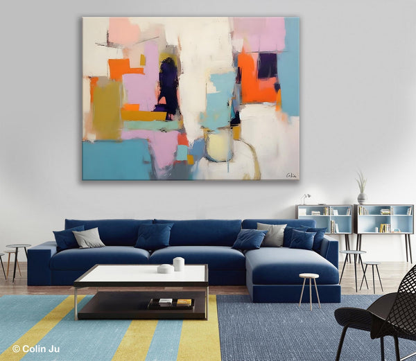 Oversized Abstract Wall Art Paintings, Large Wall Painting for Living Room, Contemporary Abstract Paintings on Canvas, Original Abstract Art-artworkcanvas