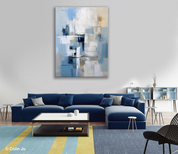 Hand Painted Acrylic Painting on Canvas, Large Modern Canvas Art, Original Abstract Art Paintings, Large Wall Art Painting for Dining Room-artworkcanvas