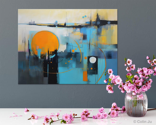 Oversized Canvas Wall Art Paintings, Original Modern Artwork, Large Abstract Painting for Bedroom, Contemporary Acrylic Painting on Canvas-artworkcanvas