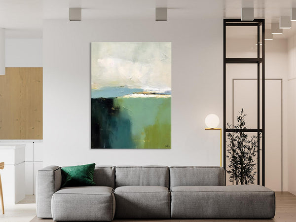 Simple Modern Wall Art, Oversized Contemporary Acrylic Paintings, Original Abstract Paintings, Extra Large Canvas Painting for Living Room-artworkcanvas