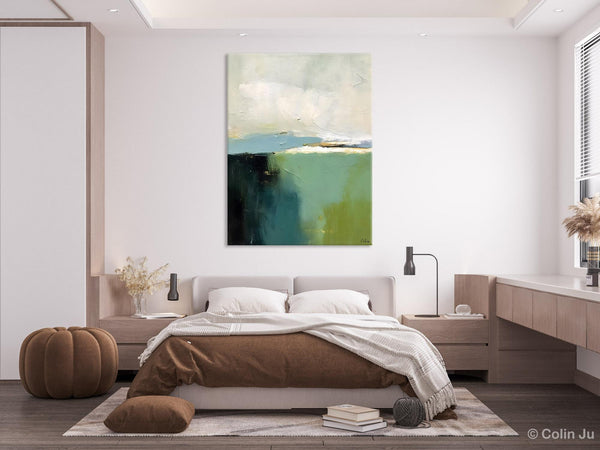 Simple Modern Wall Art, Oversized Contemporary Acrylic Paintings, Original Abstract Paintings, Extra Large Canvas Painting for Living Room-artworkcanvas