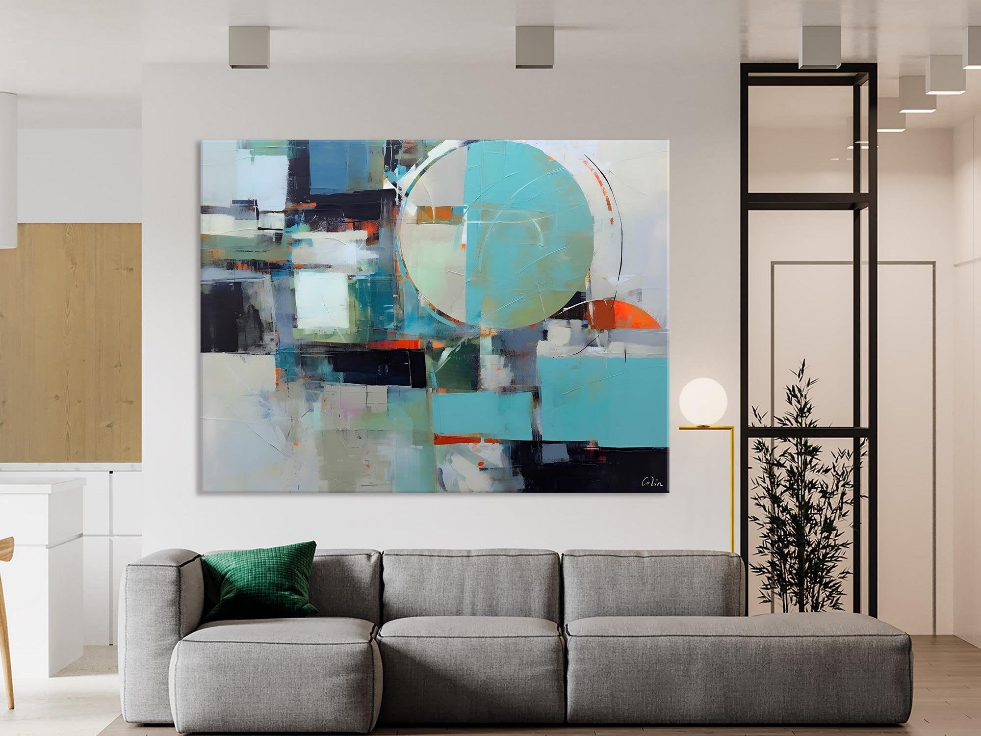 Extra Large Modern Canvas Paintings, Hand Painted Canvas Art, Large Original Wall Art Painting for Bedroom, Acrylic Paintings on Canvas-artworkcanvas